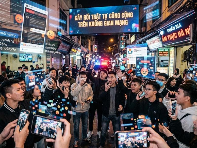 Gây rối trật tự công cộng trên "Không gian mạng"
